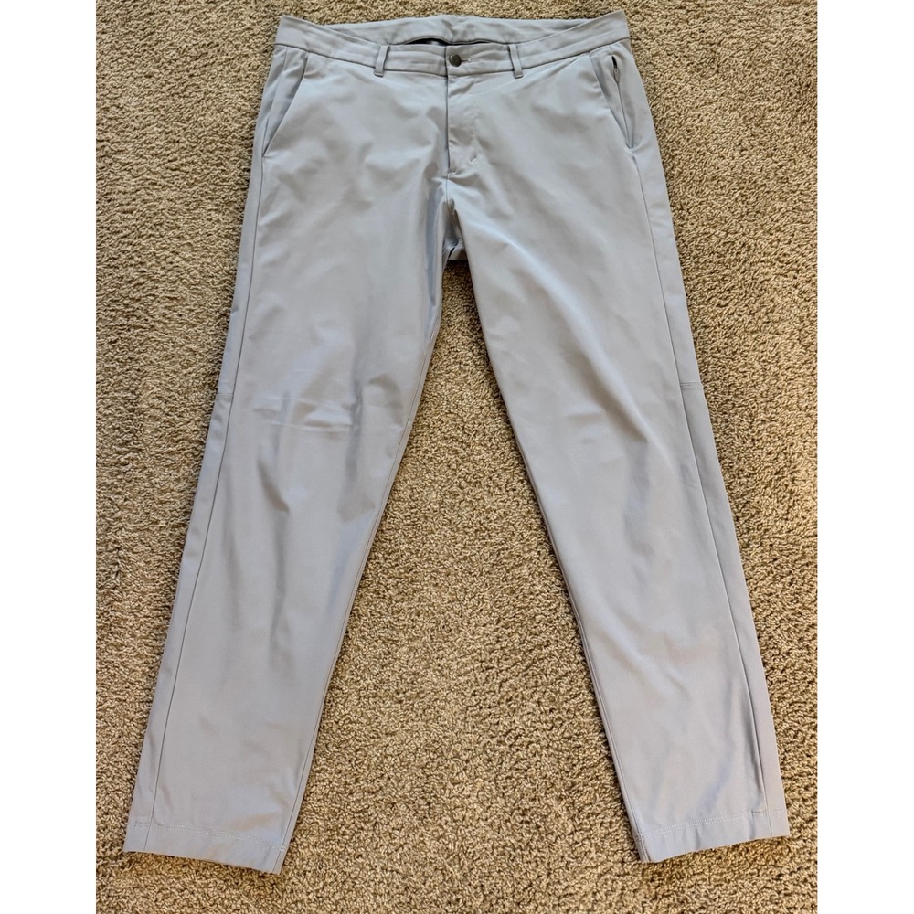 Lululemon Commission Pant Classic Warpstreme Grey 36x30 Mens Golf Chino Pants